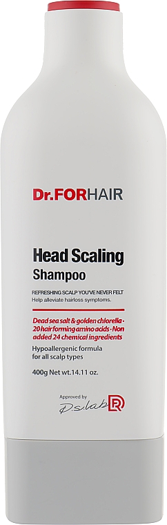 Шампунь c частицами соли для глубокого очищения кожи головы - Dr.FORHAIR Head Scaling Shampoo — фото N3