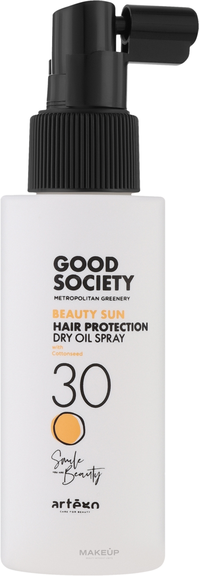 Сонцезахисний сухий олійний спрей для волосся - Artego Good Society Beauty Sun 30 Hair Protection Dry Oil Spray — фото 100ml