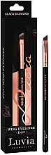 Духи, Парфюмерия, косметика Кисть для бровей, E415, черная - Luvia Cosmetics Wing Eyeliner Black