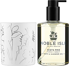 Noble Isle "Forest Bathing" Scots Pine + Pinewood - Набір (sh/gel/250ml + candle/200g) — фото N2