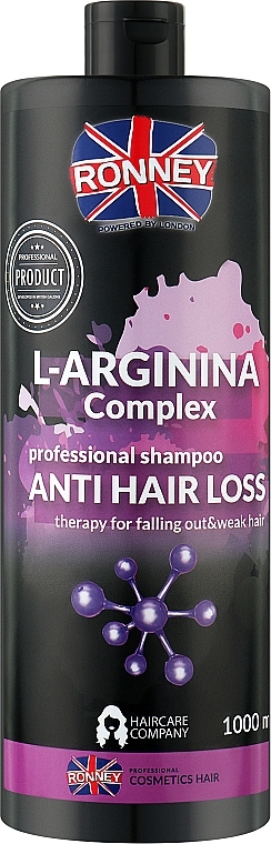 Шампунь для ослабленных волос - Ronney Professional L-Arginina Complex Anti Hair Loss Shampoo
