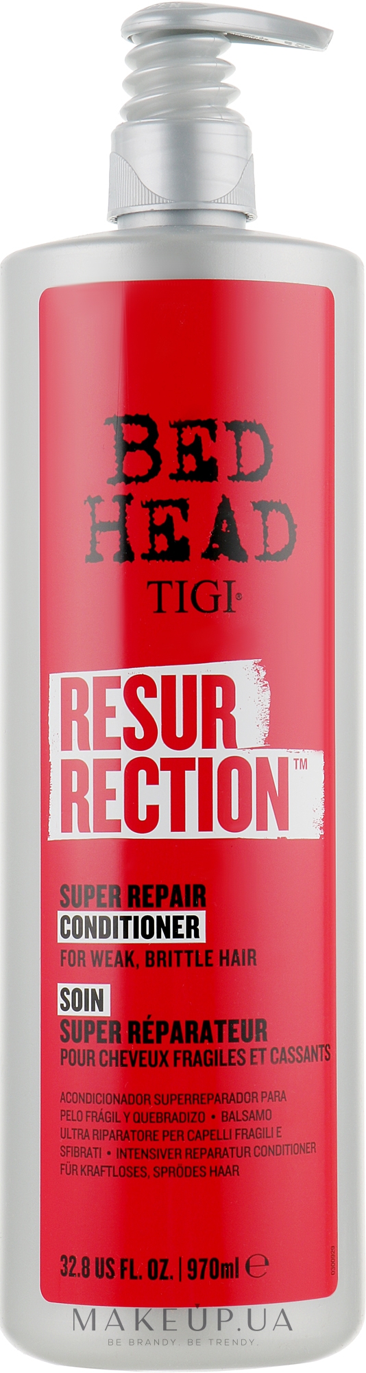 Кондиционер для слабых и ломких волос - Tigi Bed Head Resurrection Super Repair Conditioner — фото 970ml