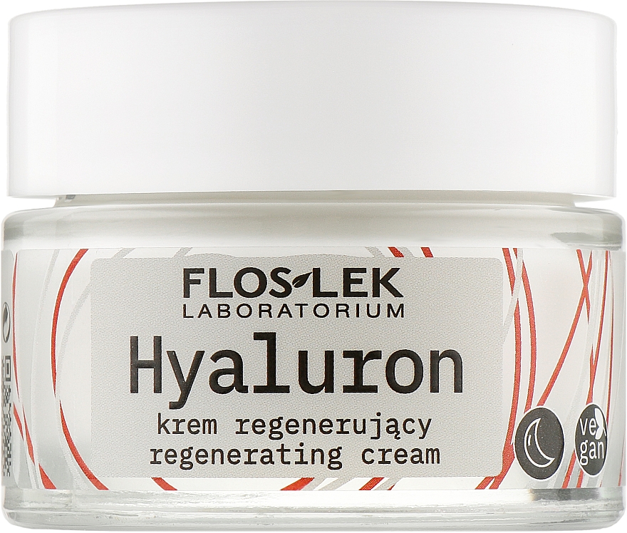 Нічний відновлювальний крем - Floslek Hyaluron Regenerating Cream — фото N1