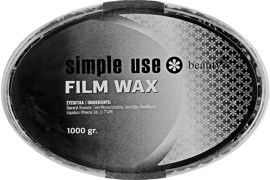 Воск для депиляции пленочный в гранулах "Черный вельвет" - Simple Use Beauty Film Wax — фото N3