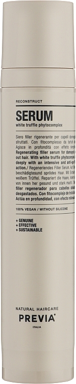 Філер сироватка для волосся - Previa White Truffle Filler Serum — фото N1