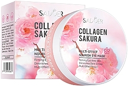 Гидрогелевые патчи под глаза с экстрактом сакуры - Sadoer Collagen Sakura Eye Mask — фото N1