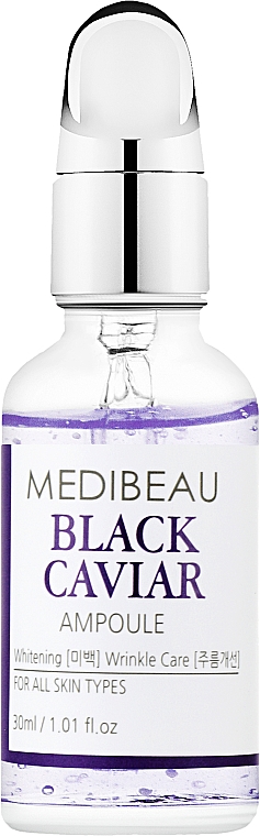 Укрепляющая ампульная сыворотка с экстрактом черной икры - Medibeau Black Caviar Ampoule — фото N1