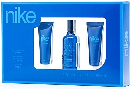 Духи, Парфюмерия, косметика Nike Viral Blue - Набор (edt/100ml + ash/balm/75ml + sh/gel/75ml)