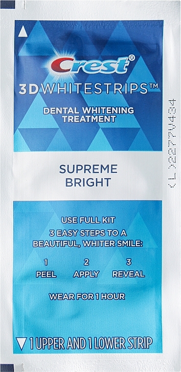 Отбеливающие полоски для зубов, без коробки - Crest Supreme Bright Flex Fit Whitestrips