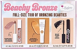 Духи, Парфюмерия, косметика Набор - theBalm Holiday Kit Beachy Bronze (bronzer/4,1ml + f/drops/28ml + mascara/8,2ml)