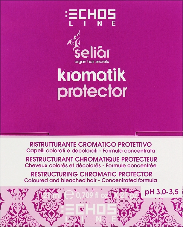 Реструктурирующий протектор для защиты цвета окрашенных волос - Echosline Seliar Kromatik Protector — фото N3