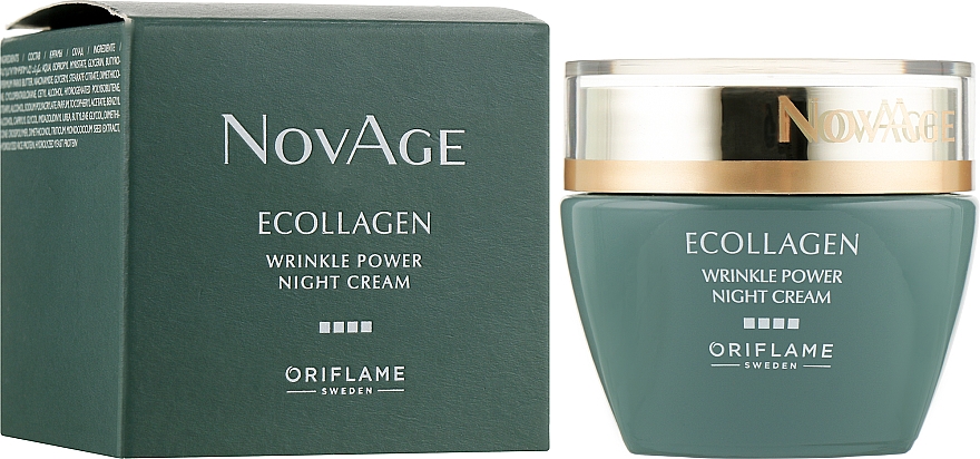 Ночной крем против морщин - Oriflame NovAge Ecollagen Wrinkle Power Night Cream — фото N2