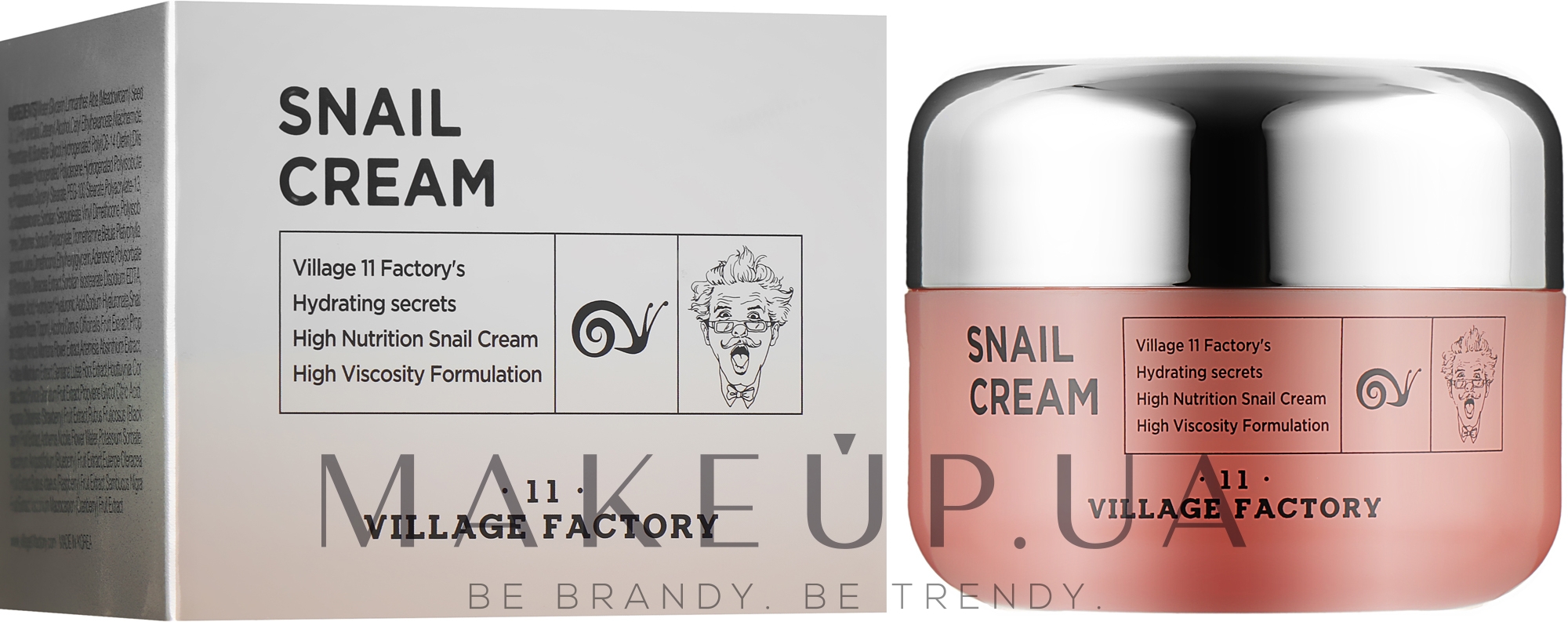 Крем для обличчя з равликовим муцином - Village 11 Factory Snail Cream — фото 50ml