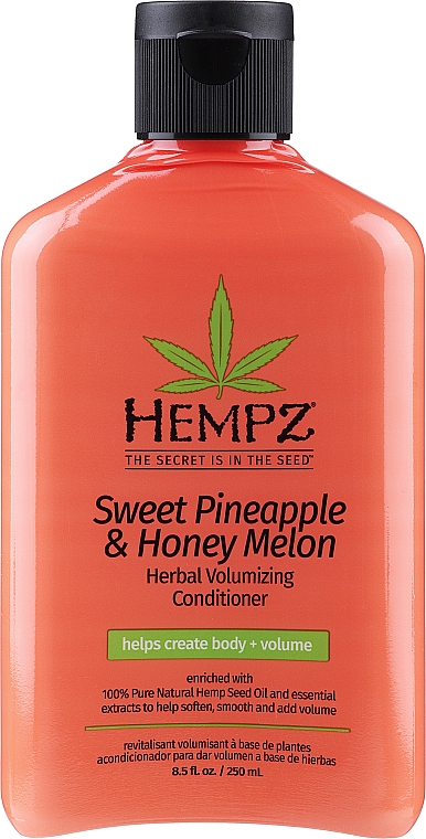 Кондиціонер рослинний для надання об'єму - Hempz Sweet Pineapple & Honey Melon Volumizing Conditioner — фото N1
