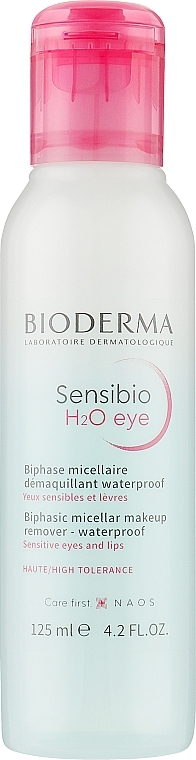Двофазний міцелярний засіб для очищення очей і губ - Bioderma Sensibio H2O  Eye — фото N1