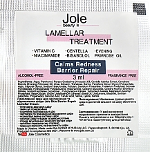 Духи, Парфюмерия, косметика Восстанавливающий ламеллярный крем для лица - Jole Lamellar Treatment Calms Redness Barrier Repaire (пробник)