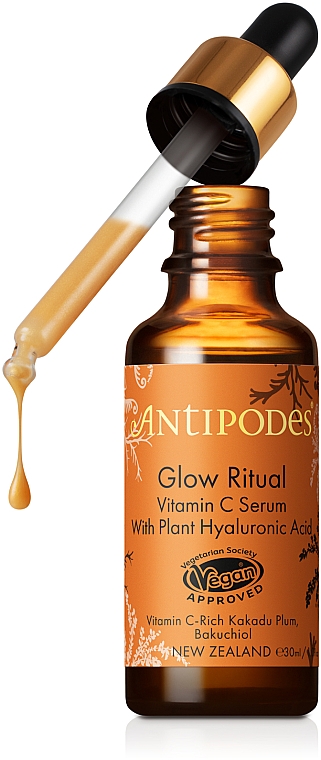 Сыворотка для лица с витамином С - Antipodes Glow Ritual Vitamin C Serum With Plant Hyaluronic Acid — фото N1