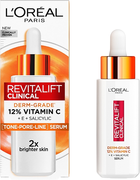 Cироватка з вітаміном С для надання сяяння шкірі обличчя - L'Oreal Paris Revitalift Clinical Vitamin C * — фото N3