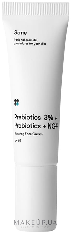 Крем для лица с пробиотиками - Sane Restoring Face Cream — фото 10ml