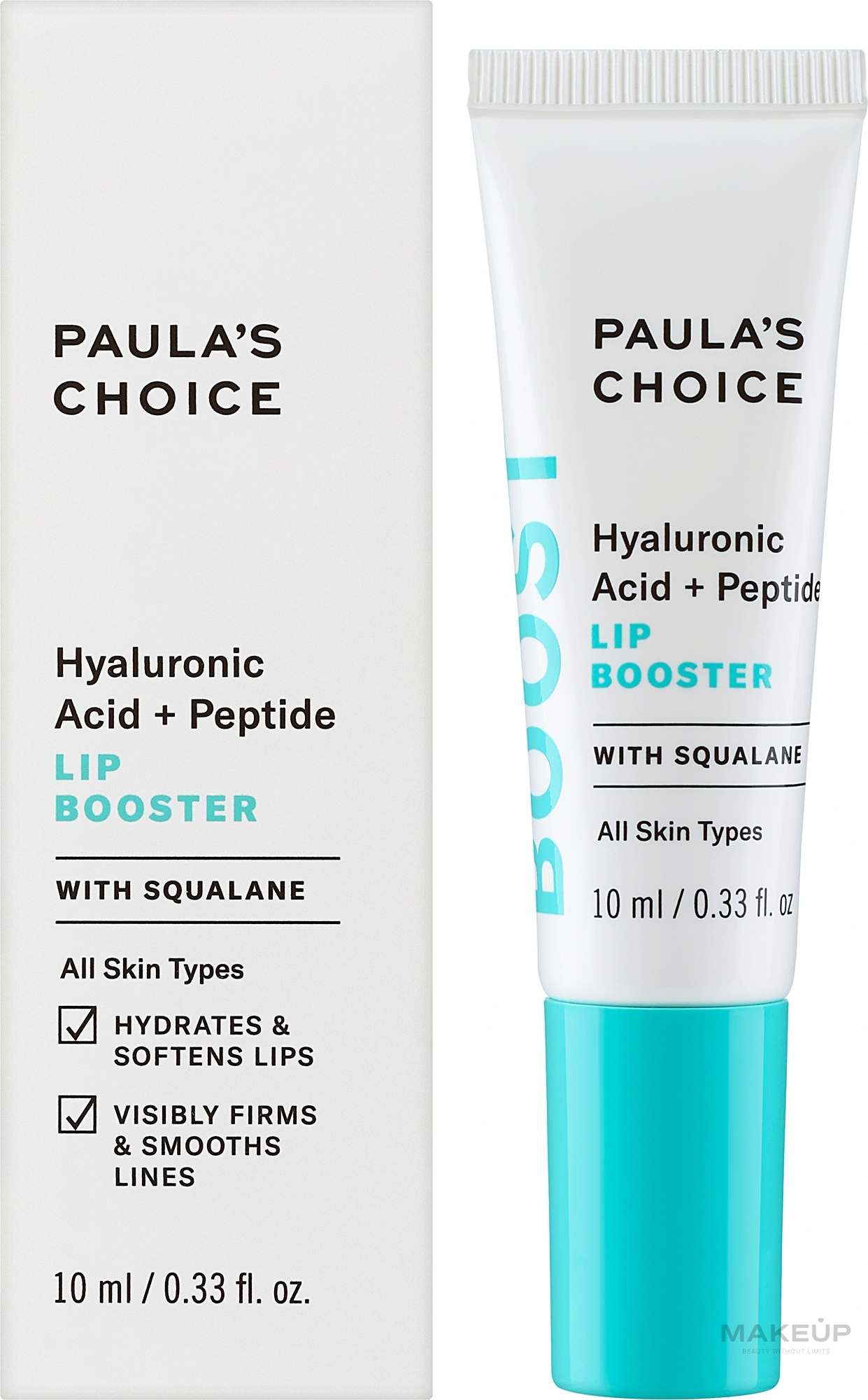 Антивіковий бальзам для губ із гіалуроновою кислотою - Paula's Choice Hyaluronic Acid + Peptide Lip Booster — фото 10ml