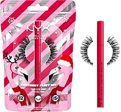 Набор - NYX Professional Makeup Feathery Flirt Lash Kit (lashes/2pcs + liner/1ml) — фото N2