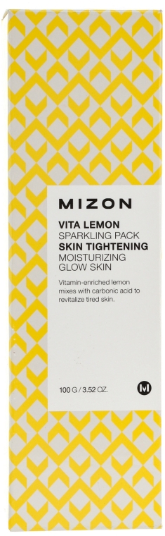 Витаминная сужающая поры и матирующая маска-мусс - Mizon Vita Lemon Sparkling Pack