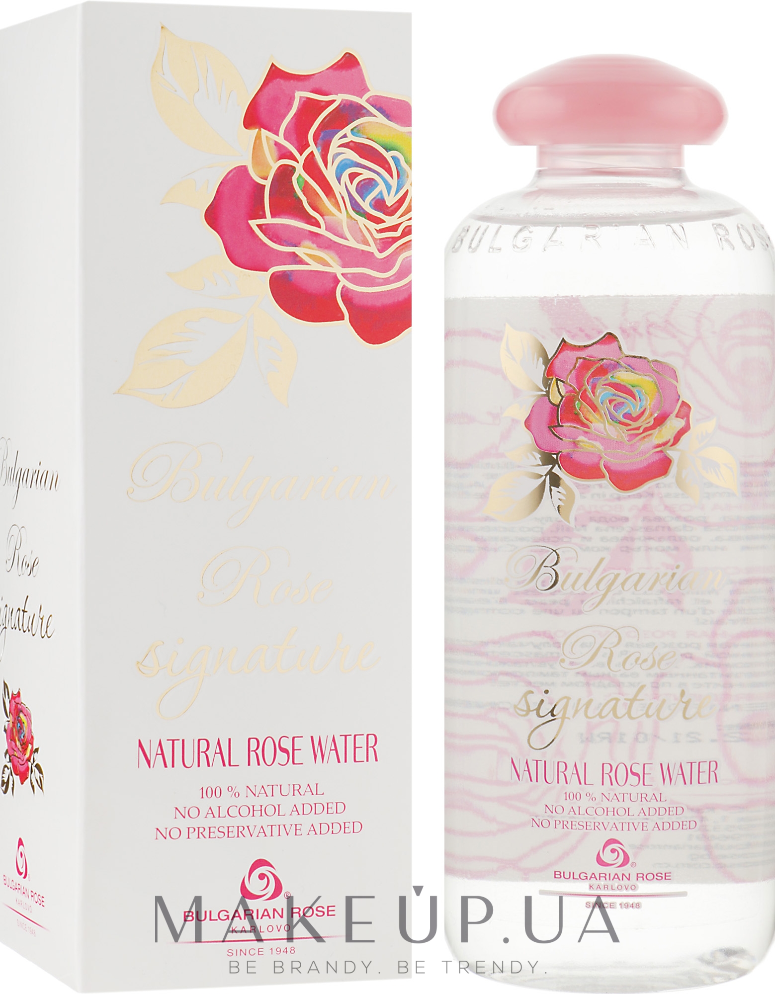 Натуральна рожева вода - Bulgarska Rosa Signature Rose Water — фото 500ml