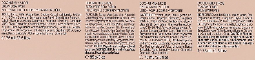 Подарочный набор, 5 продуктов - Victoria's Secret The Balance Starter Kit Coconut Milk & Rose — фото N3