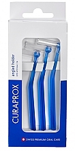 Парфумерія, косметика Тримач для міжзубних йоржиків, 3 шт., синій - Curaprox Interdental Brush Holder Set UHS 470