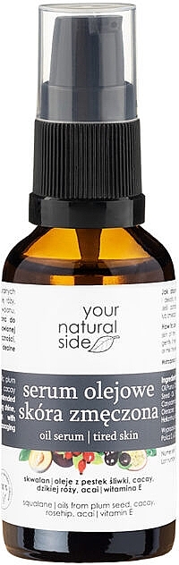Масляна сироватка для втомленої шкіри - Your Natural Side Oil Serum Tired Skin — фото N1