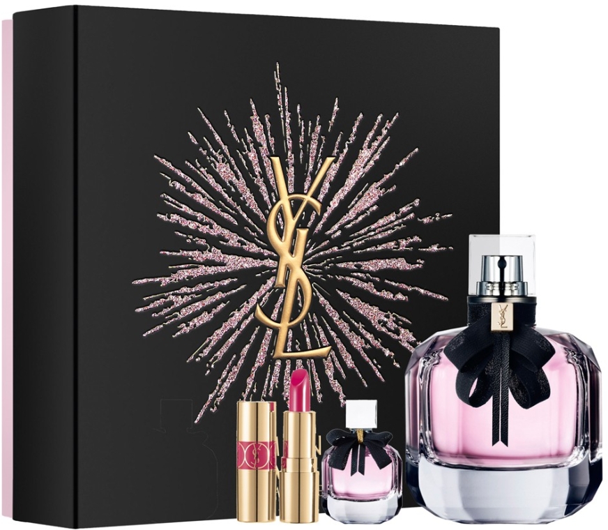 Yves Saint Laurent Mon Paris - Set (edp/50ml + lipstick/1.3g + mascara/2ml)