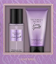 Парфумерія, косметика Victoria's Secret Love Spell Gift Set - Подарунковий набір (b/mist/75ml + b/lot/75ml)