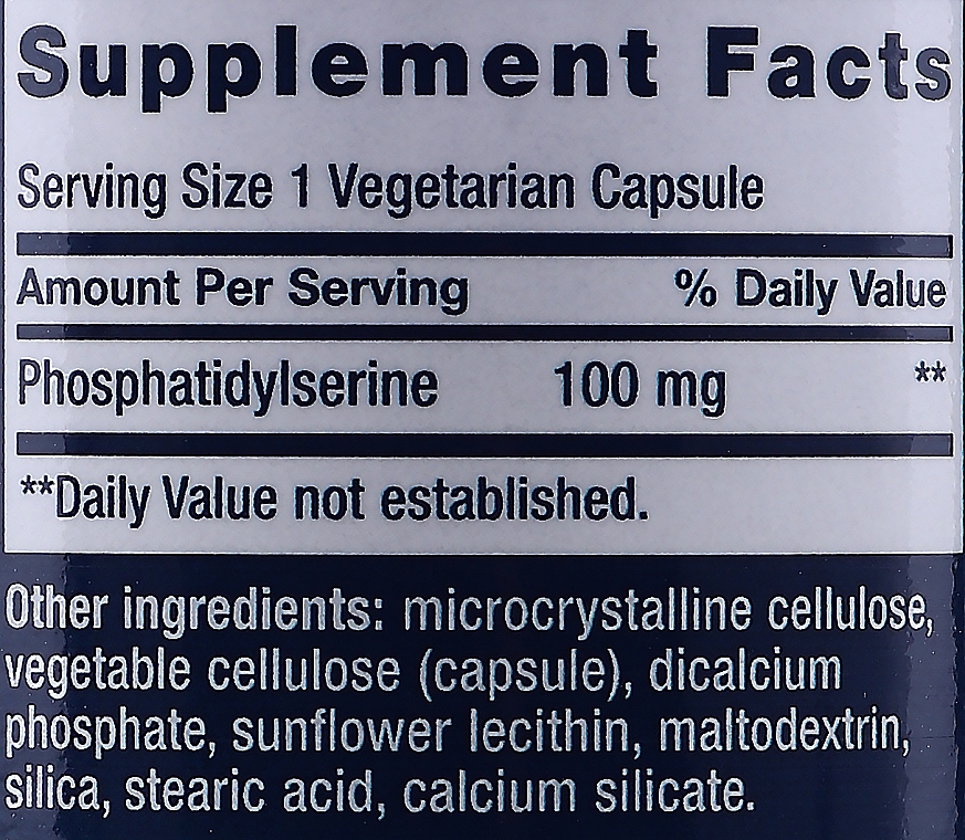 Пищевая добавка "Фосфатидилсерин" - Life Extension PS Caps — фото N3