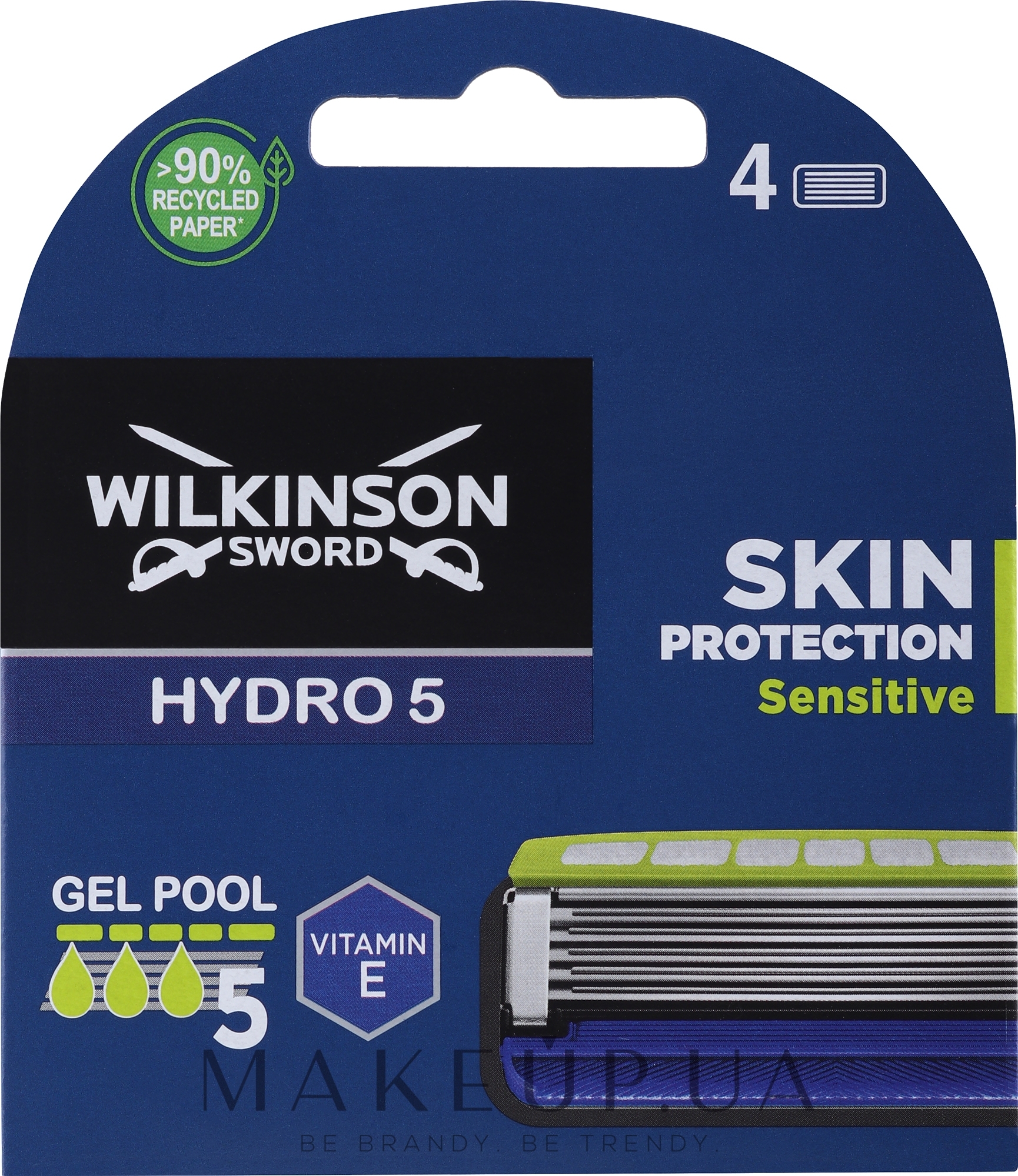 Сменные кассеты для бритья, 4шт - Wilkinson Sword Hydro 5 Sensitive — фото 4шт
