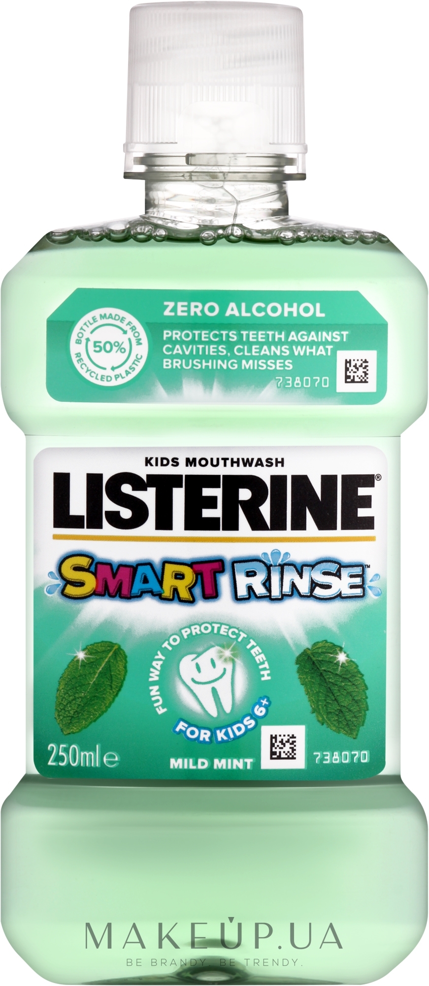 Детский ополаскиватель для полости рта - Listerine Smart Rinse Mint — фото 250ml