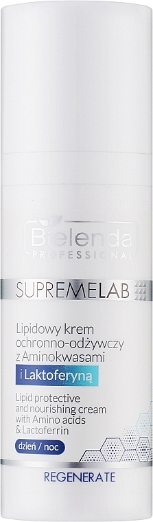 Липидный защитный и питательный крем с аминокислотами и лактоферрином - Bielenda Professional SupremeLab Lipid Protective And Nourishing Cream With Amino Acids & Lactoferrin 