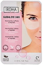 Патчи под глаза - Iroha Nature Global Eye Care Niacinamide, Caffeine & Peptides — фото N1