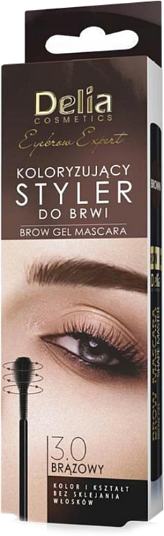 Гель-стайлер для бровей - Delia Cosmetics Eyebrow Styler — фото N1