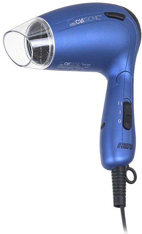 Фен для волос складной 1300 W, HTD 3429, синий - Clatronic Travel Hair Dryer — фото N4