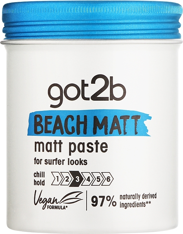 Паста матуюча для волосся, фіксація 3 - Got2b Beach Matt Paste