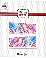 Парфумерія, косметика Наклейки для нігтів водні, C228 - Euro Fashion Cherry On Top Water Line