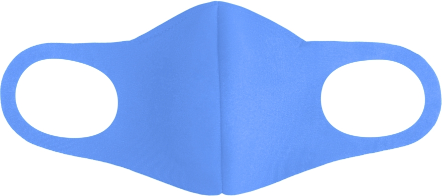 Маска тканинна з фіксацією, блакитна, M-size - MAKEUP — фото N3