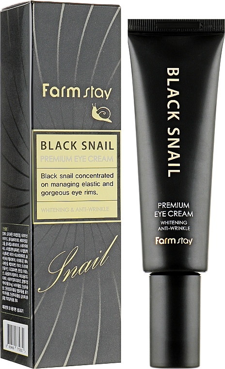 Премиум-крем для глаз с муцином черной улитки - FarmStay Black Snail Premium Eye Cream — фото N2