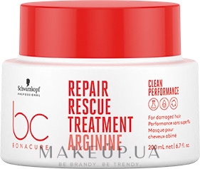 Маска для поврежденных волос - Schwarzkopf Professional Bonacure Repair Rescue Treatment Arginine — фото 200ml
