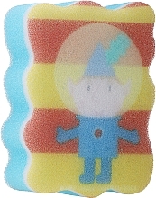 Парфумерія, косметика Губка банна дитяча "Бен і Холлі", Бен, космонавт, блакитна з жовто-помаранчевим - Suavipiel Ben & Holly Bath Sponge