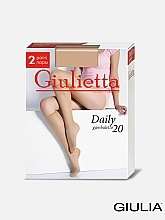 Духи, Парфюмерия, косметика Гольфы "Daily" 20 gambaletto, caramel, 2 пары - Giulietta