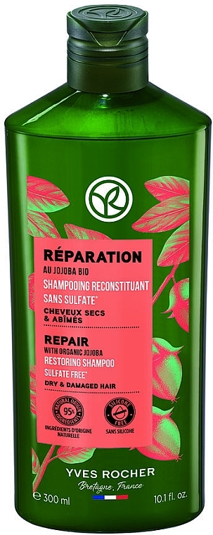 Шампунь для волосся - Yves Rocher Repair With Organic Jojoba Restoring Shampoo — фото N1
