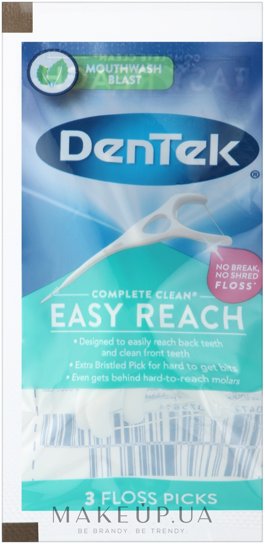 Флосс-зубочистки "Комплексное очищение" - DenTek Complete Clean — фото 3шт