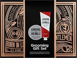 УЦЕНКА Подарочный набор для бритья - Hawkins & Brimble Shaving Gift Box (shaving/cr/100ml + ash/balm/125ml) * — фото N1