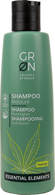 Зволожувальний шампунь для волосся - GRN Essential Elements Moisture Hemp Shampoo — фото N1
